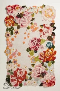 Aracelli Floral Rug Irregular Shape Hand Tufted Rug Bedroom Living Room Carpet - Picture 1 of 3