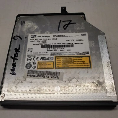 Not tested, as is  #17 HP DVDRW # GCA-4080N DVD±RW CDRW IDE ATAPI Optical Drive - Image 1 of 4