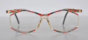 Cazal Vintage Eyeglasses- NOS- Mod. 354- Col 779- Gold, Multi Red, Transparent - Picture 1 of 3