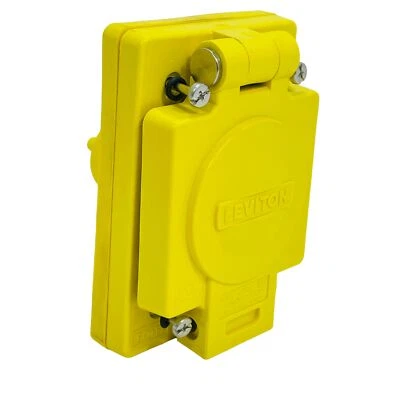 Leviton 59W47 15A 125V WetGuard salida única 2P3W NEMA 4,4X,12 ~NUEVO~ Foto 1 de 4