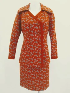 60's 70's Burt Stanley Suit dress Size S - Picture 1 of 8