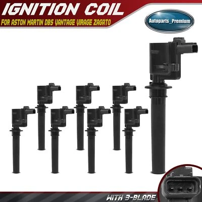 8x Ignition Coil for Aston Martin DBS 1969-1971 Vantage Virage Zagato 4.0L 5.3L - Image 1 of 4