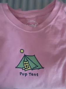 NWT!! LIFE IS GOOD GIRLS L/S TEE JAKE & ROCKET " PUP TENT" ( M 7-8) - Bild 1 von 3