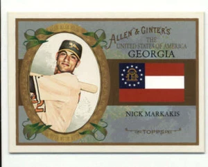 2008 Topps Allen and Ginter United States #US10 Nick Markakis Orioles  ID:70682 - Picture 1 of 1