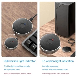Desktop USB Microphone for Teleconferencing and Gaming Omnidirectional Designing - Picture 1 of 8