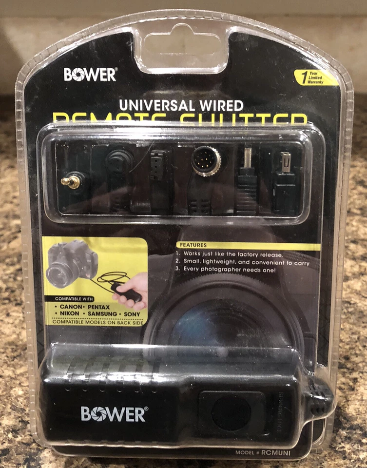 Bower RCWUNI Universal Wireless Remote Shutter, New in Package! - Image 1 of 4