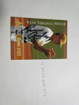 Power Ramon Aviles Signed Baseball Card JSA Auction Cert  - Image 1 of 2