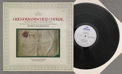 K091 Gregorian Chant Einsiedeln Bannwart DGG Archiv 2533 131 Stereo - Image 1 of 4