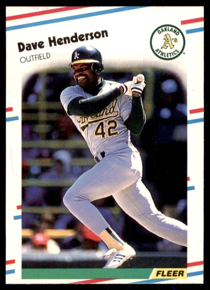 1988 Fleer Update Dave Henderson Baseball Cards #U-53 - Image 1 of 2