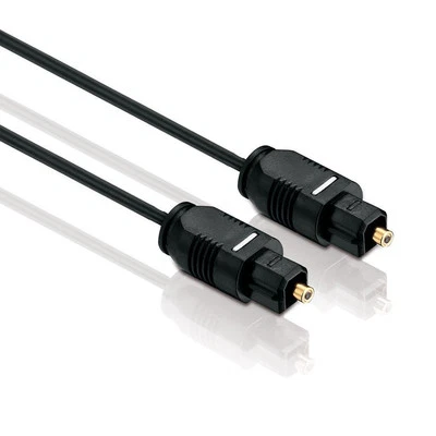 2m Optisches Toslink Kabel - Digital Optical Audio Cable - HIFI - SPDIF / LWL - Bild 1 von 3
