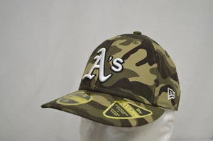 Cappello Uomo New Era 59FIFTY Oakland A's 2020 Forze Armate Day On-Field Taglia 6 7/8 - Foto 1 di 9