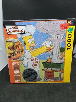 Puzzle de 1000 piezas Buffalo Games Photomosaics Los Simpson "Chef Homer" con póster Foto 1 de 2