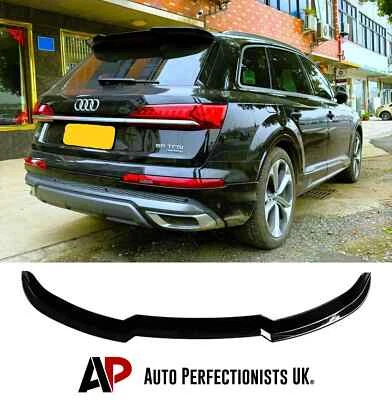 Kit de carrocería 4x4 2016+ alerón negro brillo labial alerón techo trasero Audi Q7 S Line SQ7 - Imagen 1 de 4