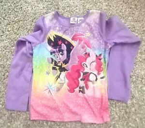 🦄 My Little Pony Movie Pajama Top Pink/Purple Girls Size 10-12 K37 - Picture 1 of 12