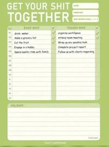 Get Your Sh*t Together Notepad Undated Planner Pad (52 pages) - Imagen 1 de 2