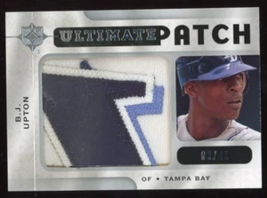 B.J. Upton 2009 Upper Deck Ultimate Collection Ultimate Patch #d /21 Rays - Picture 1 of 2