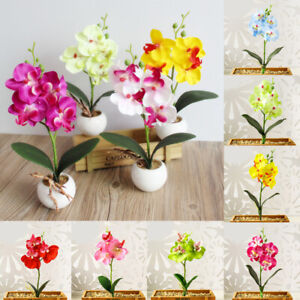 Artificial Silk Flowers Butterfly Orchid Wedding Flower Bouquet Party Decor