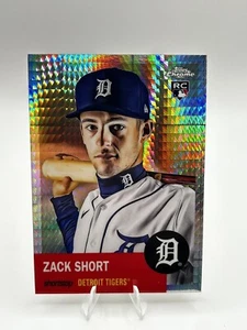 2022 Topps Chrome Platinum Anniversary Zack Short PRISM ROOKIE #291 Tigers RC SP - Picture 1 of 2