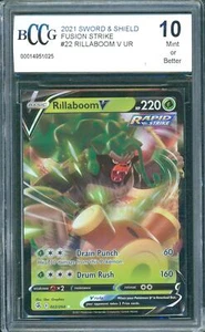 Pokémon Fusion Strike Rillaboom V 2021 #022/264 - Imagen 1 de 1