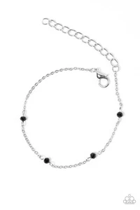 Paparazzi “A Pinch Of Sparkle” Black Bracelet - Picture 1 of 2