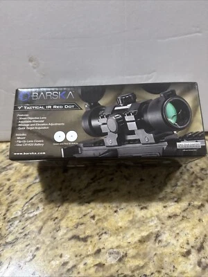 Mira telescópica Barska AC12141 1x30 mm IR 7 pulgadas táctica Ir punto rojo/verde caja abierta nueva. Foto 1 de 4