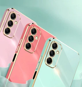 Für Samsung Galaxy M14 5G, Fashion Plating Frame Candy Soft Rubber Case Cover - Bild 1 von 26