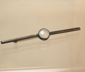 Arts & Crafts Moonstone Sterling Brooch Vintage Pin - Picture 1 of 5