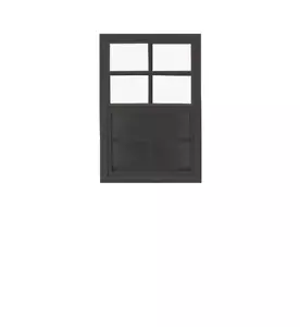 Vertical Slider 12" x 18" Window Black with Tempered Glass - Picture 1 of 1