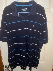 CAMISA POLO VINTAGE ECKO ILIMITADA PARA HOMBRE XXL AZUL OSCURO MANGAS RAYAS - Imagen 1 de 2