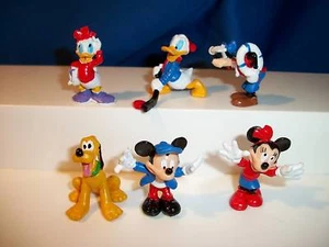 MICKEY & GANG Juego de 6 Estatuillas SIROP SPORT Francia DONALD GOOFY PLUTO Figuras - Imagen 1 de 11