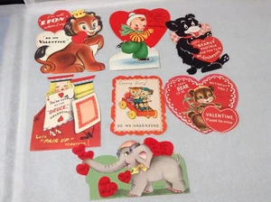 Vintage Valentinstag Stanzform Stand Up A-Meri-Karte 8 Kt. #202 - Bild 1 von 6