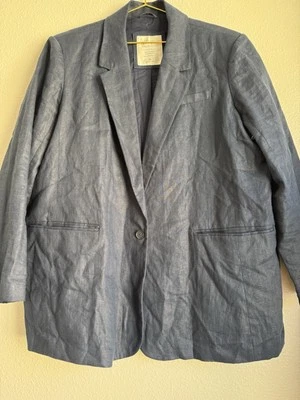 Abercrombie & Fitch Linen Collection Men’s Blazer Casual Preppy Jacket  Blue XL - Image 1 of 4