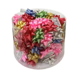 Box da 100 COCCARDE Adesive PASTELLO Stelle regalo 38 mm mix di colori 17FX - Foto 1 di 1