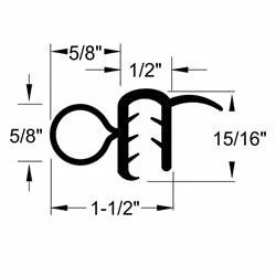 Productos de goma Steele para 67-72 JUEGO DE JUNTAS DE VENTANA TRASERA CHEVROLET SUBURBAN Foto 1 de 4