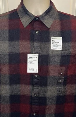Sonoma Men’s Multicolor Plaid The Super Soft Flannel Long Sleeve Shirt Sz S NWT - Image 1 of 3