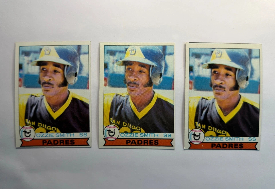 1979 Topps Ozzie Smith Rookie RC #116 Padres - *Lot Of 3* Very Good to Excellent - Image 1 of 4