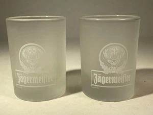 (2er Set) JAGERMEISTER Milchglas 2cl Schnapsgläser mit Logo - Bild 1 von 19