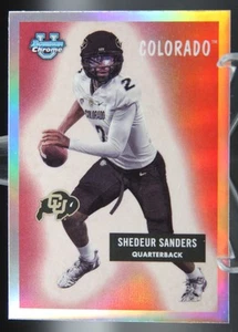 Shedeur Sanders - 2023 Bowman Chrome U '55 Bowman #55BF-28 - Colorado / Browns - Picture 1 of 2