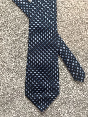 Corbata Banana Republic 100% Seda Hombre Geométrica Azul 4"x 60" Foto 1 de 4