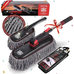Car Duster Kit with Extendable Handle: Perfect for Trucks & SUVs - set of 2 - Picture 1 of 8