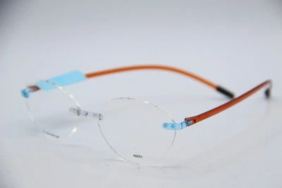 NUEVAS GAFAS 2.5 ITALEE CRISTAL NARANJA AUTÉNTICAS MARCOS DE DISEÑO 50-16 Foto 1 de 4