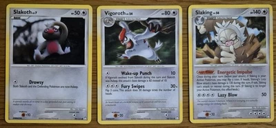Pokemon Card Slakoth Vigoroth Slaking Set Mysterious Treasures /123 Rare - Image 1 of 2