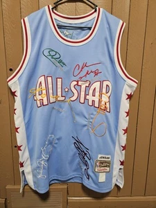 NBA All Star Jersey with Embroidered Autographs - Michael Jordan Kobe Bryant... - Picture 1 of 15