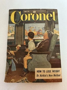 Vintage May 1954 Coronet Magazine Articles Include “Natural Childbirth” - Imagen 1 de 6