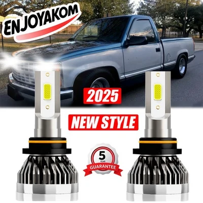 LED Headlight Bulbs Low Beam Kit 10000lm White For Chevrolet C3500 1988-2000 - Image 1 of 4
