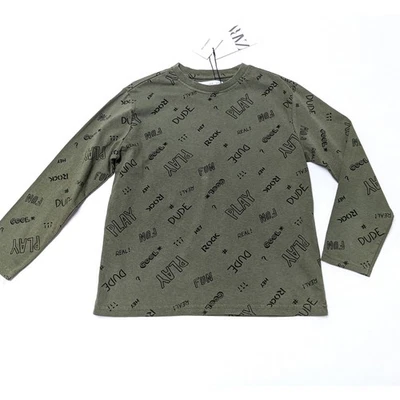 ZARA Camiseta Manga Larga con Eslogan Niño Talla 6 Foto 1 de 4