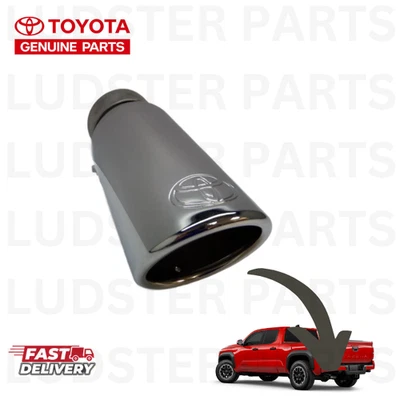 2022-2025 TOYOTA TUNDRA 2024-2025 TOYOTA TACOMA ХРОМИРОВАННЫЙ НАКОНЕЧНИК ВЫХЛОПА ПОДЛИННЫЙ OEM - Изображение 1 из 3