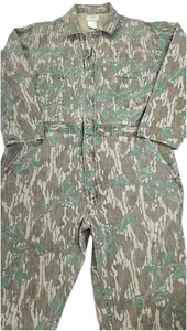 Vintage Mossy Oak Original Greenleaf Camo Coveralls XL Reg Turkey Hunting USA - Picture 1 of 13