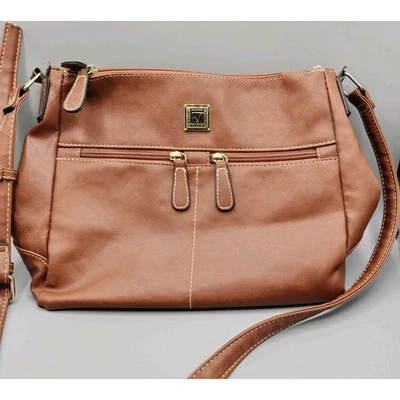 Bolso Bandolera Ajustable Stone Mountain Cuero Marrón Foto 1 de 4