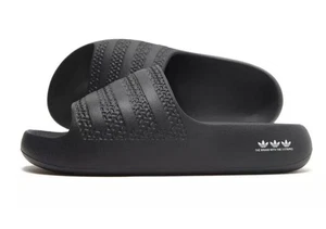 Adidas Originals Adilette Ayoon Slides Womens Girls Black Size. UK. 4 - Picture 1 of 6